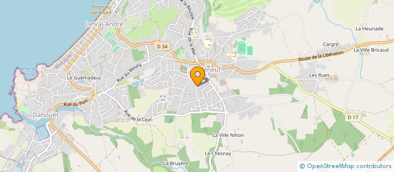 localisation de l'entreprise MADAME SONIA JUNTER  PLENEUF-VAL-ANDRE