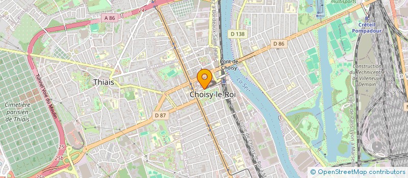 localisation de l'entreprise MADAME SONIA KACI à CHOISY-LE-ROI