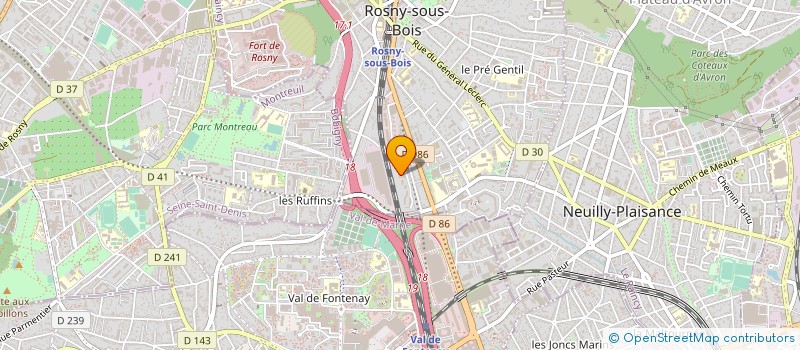 localisation de l'entreprise MADAME SONIA KALHOR à ROSNY-SOUS-BOIS