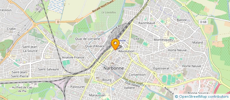 localisation de l'entreprise MADAME SONIA KARWICKI  NARBONNE