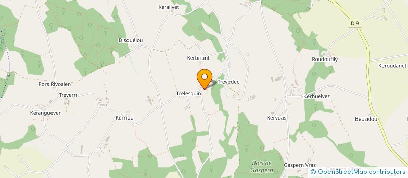 localisation de l'entreprise MADAME SONIA KERUZEC à PLOUGONVEN