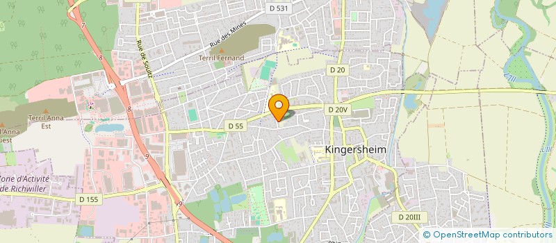 localisation de l'entreprise MADAME SONIA KHALDI  KINGERSHEIM