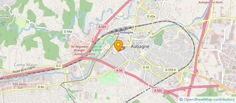 localisation de l'entreprise MADAME SONIA KHOUALDIA  AUBAGNE