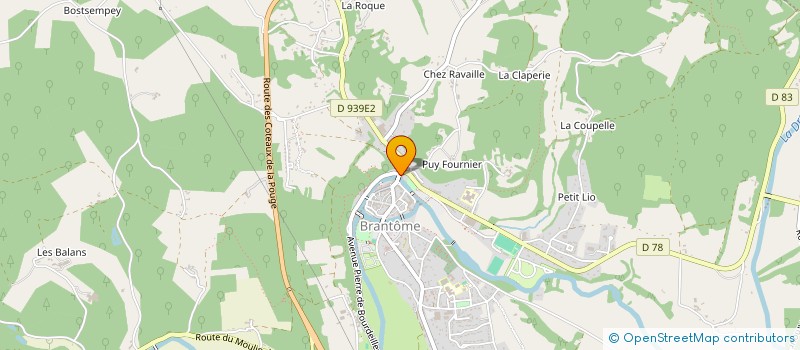localisation de l'entreprise MADAME SONIA LACOURARIE à BRANTOME EN PERIGORD