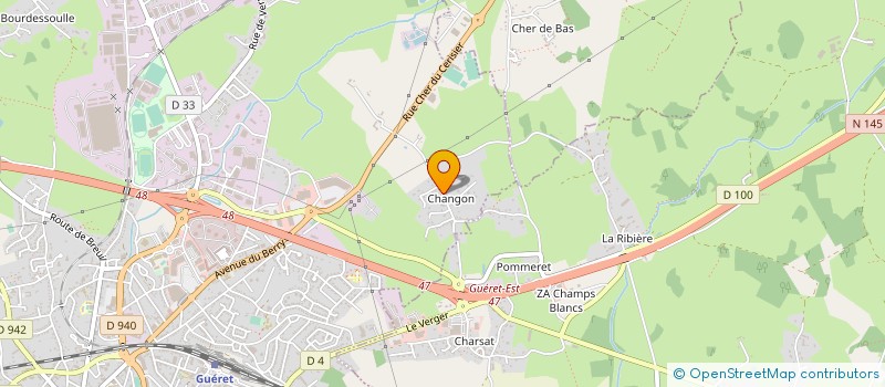 localisation de l'entreprise MADAME SONIA LAFLEUR à GUERET