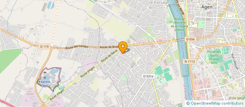 localisation de l'entreprise MADAME SONIA LAZARA SIMAO  LE PASSAGE