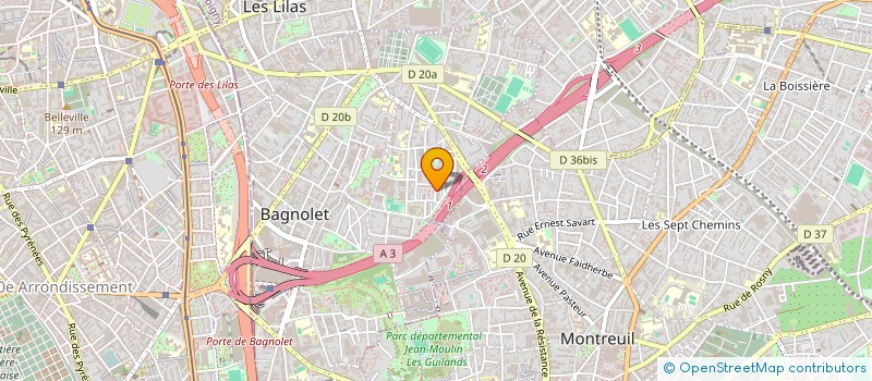 localisation de l'entreprise MADAME SONIA LAZRI à BAGNOLET