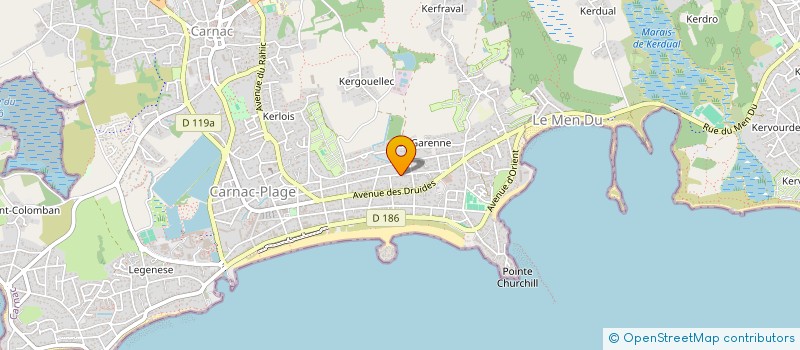 localisation de l'entreprise MADAME SONIA LE GARREC  CARNAC