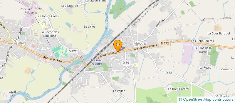 localisation de l'entreprise MADAME SONIA LEFEUVRE  GUIPRY-MESSAC