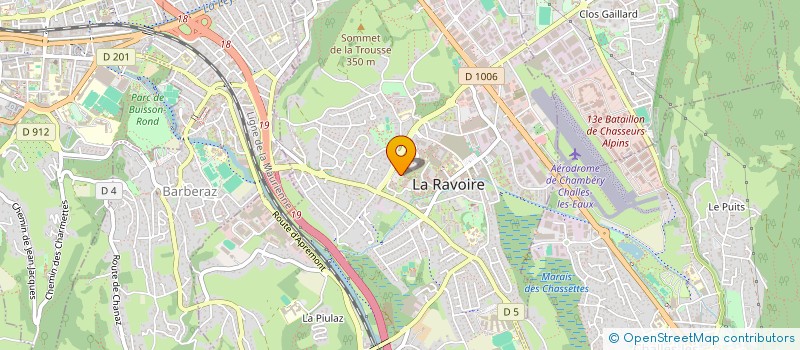 localisation de l'entreprise MADAME SONIA LEGON  LA RAVOIRE