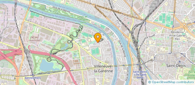 localisation de l'entreprise MADAME SONIA LEROUX  VILLENEUVE-LA-GARENNE