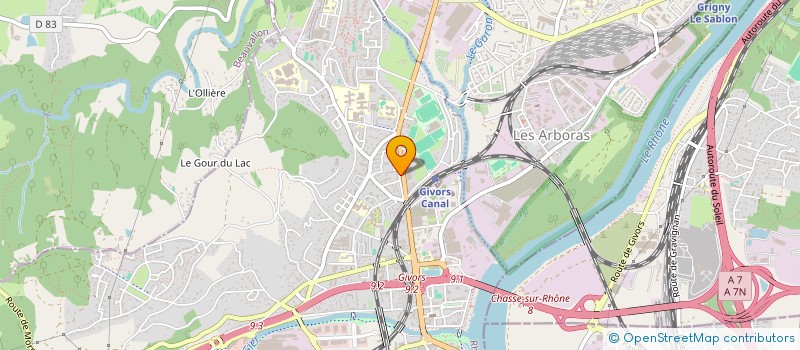 localisation de l'entreprise MADAME SONIA LESNIOWSKI à GIVORS