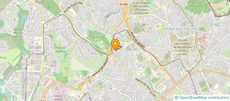 localisation de l'entreprise MADAME SONIA LEVY à MONTPELLIER