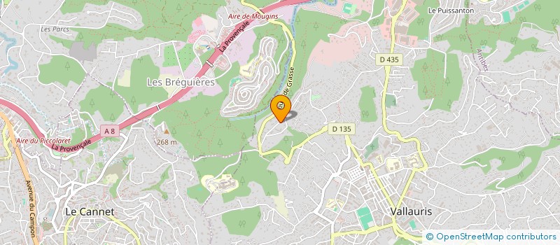 localisation de l'entreprise MADAME SONIA LUBRANO à VALLAURIS