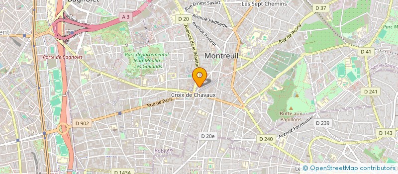 localisation de l'entreprise MADAME SONIA MADI BOUKHIMA  MONTREUIL