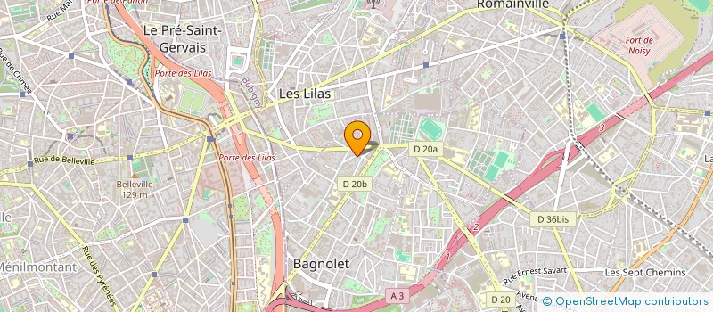 localisation de l'entreprise MADAME SONIA MAHE à BAGNOLET