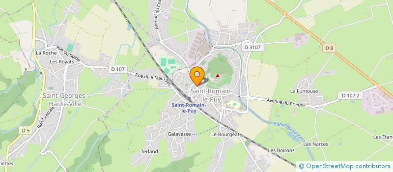 localisation de l'entreprise MADAME SONIA MAILLARD  SAINT-ROMAIN-LE-PUY