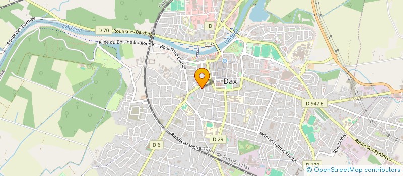 localisation de l'entreprise MADAME SONIA MAMOURET  DAX