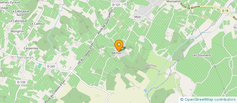 localisation de l'entreprise MADAME SONIA MANET  GENISSAC