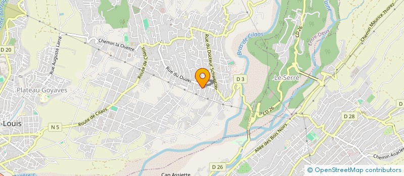 localisation de l'entreprise MADAME SONIA MARIE NATACHA MEDIOGA  SAINT-LOUIS