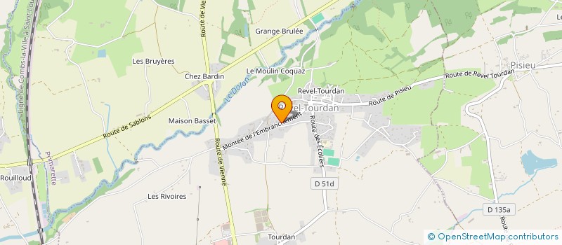 localisation de l'entreprise MADAME SONIA MASSARD-COMBE  REVEL-TOURDAN