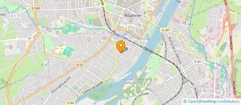 localisation de l'entreprise MADAME SONIA MATIAS  ROANNE