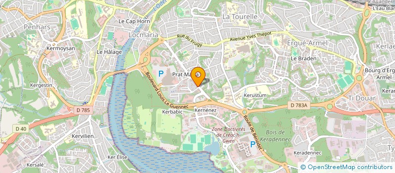 localisation de l'entreprise MADAME SONIA MENEZ  QUIMPER