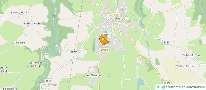 localisation de l'entreprise MADAME SONIA METAYER à EVAUX-LES-BAINS