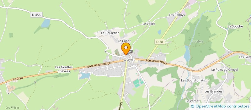 localisation de l'entreprise MADAME SONIA MEYRUEIX  DOYET