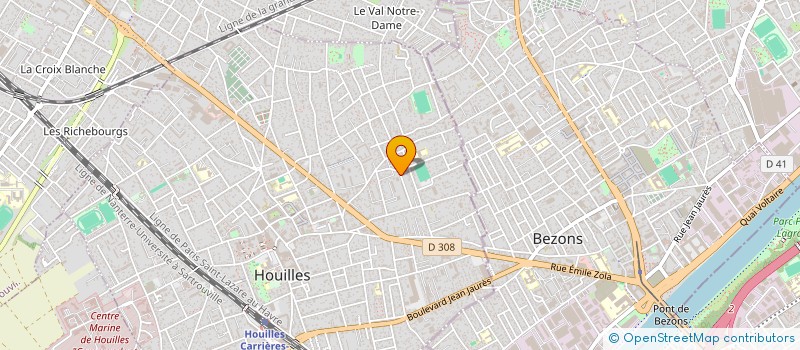 localisation de l'entreprise MADAME SONIA MICHIGAN  HOUILLES