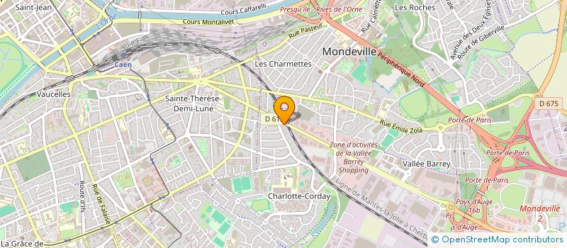 localisation de l'entreprise MADAME SONIA MIDHA  MONDEVILLE