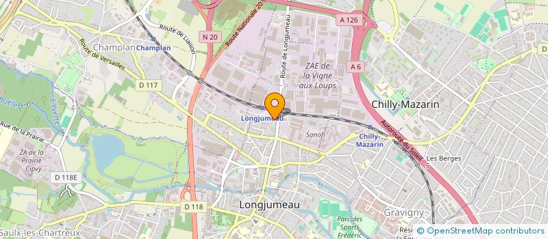 localisation de l'entreprise MADAME SONIA MOGA à LONGJUMEAU