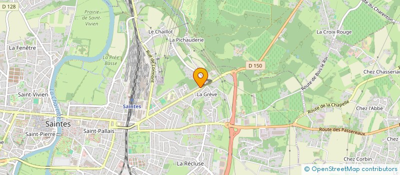 localisation de l'entreprise MADAME SONIA MOREAU  SAINTES