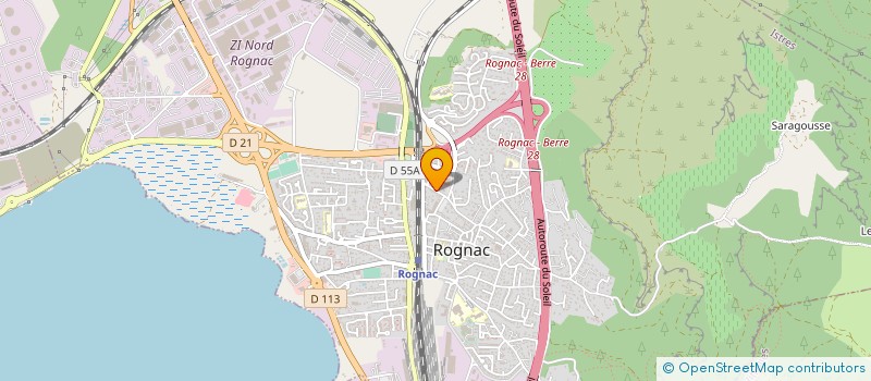 localisation de l'entreprise MADAME SONIA MORIN  ROGNAC