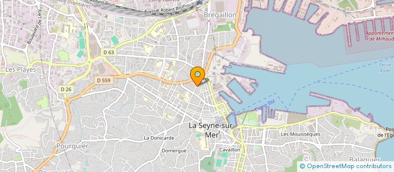 localisation de l'entreprise MADAME SONIA MOSTEFA CHAA  LA SEYNE-SUR-MER