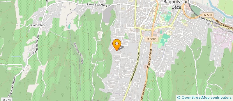 localisation de l'entreprise MADAME SONIA N HARI  BAGNOLS-SUR-CEZE