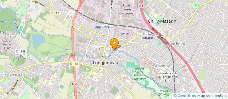 localisation de l'entreprise MADAME SONIA NASSAR à LONGJUMEAU