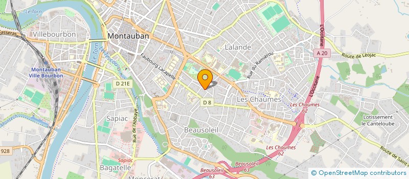 localisation de l'entreprise MADAME SONIA NOBILET  MONTAUBAN