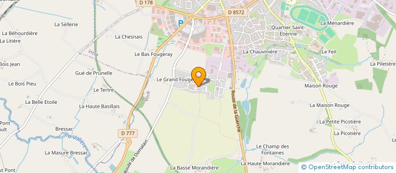 localisation de l'entreprise MADAME SONIA OLIVEIRA MORAIS  VITRE