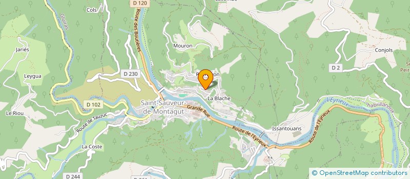 localisation de l'entreprise MADAME SONIA ORGERIT  SAINT-SAUVEUR-DE-MONTAGUT