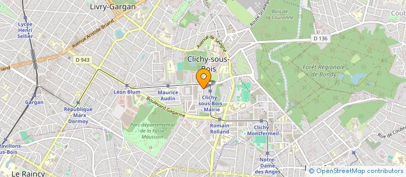 localisation de l'entreprise MADAME SONIA OUAGHLANI  CLICHY-SOUS-BOIS