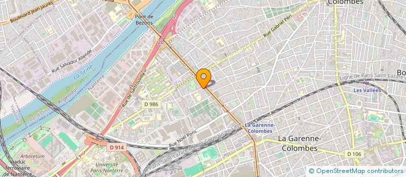 localisation de l'entreprise MADAME SONIA OUALLI  COLOMBES