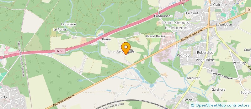 localisation de l'entreprise MADAME SONIA PASCAL  SAINT-GEOURS-DE-MAREMNE