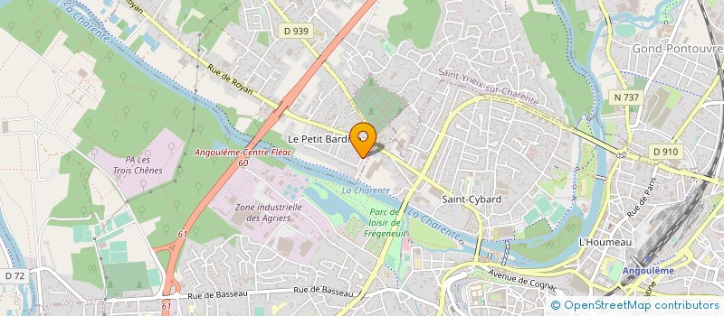 localisation de l'entreprise MADAME SONIA PASQUAUD à SAINT-YRIEIX-SUR-CHARENTE