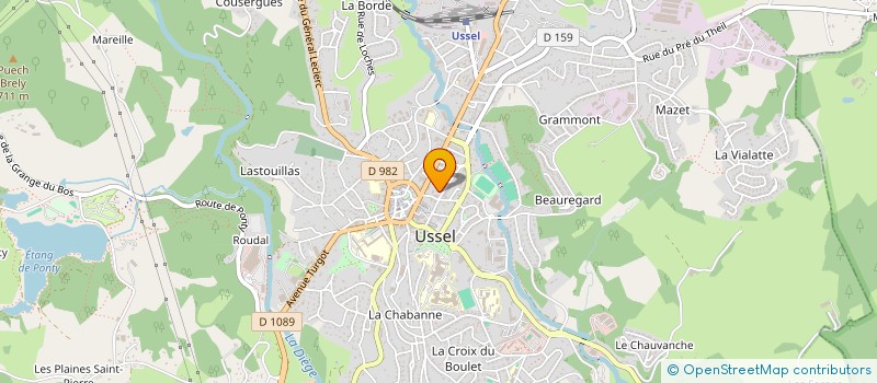 localisation de l'entreprise MADAME SONIA PATAUX  USSEL