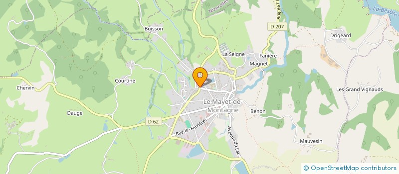 localisation de l'entreprise MADAME SONIA PELON à LE MAYET-DE-MONTAGNE