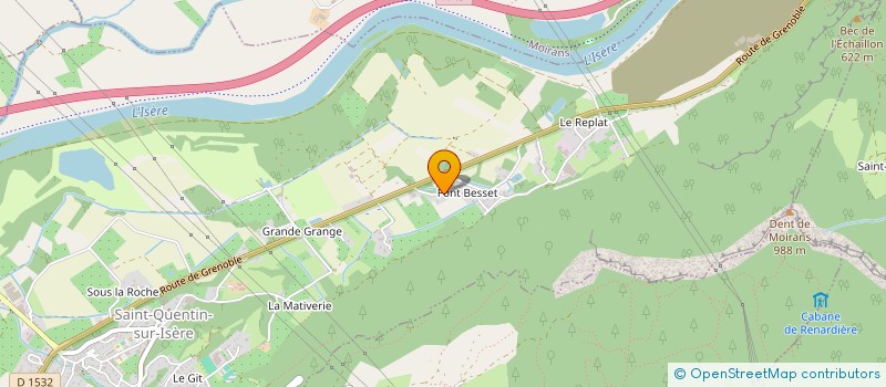 localisation de l'entreprise MADAME SONIA PEREIRA  SAINT-QUENTIN-SUR-ISERE