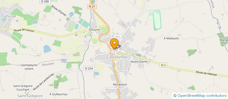 localisation de l'entreprise MADAME SONIA PERLETTI  CASTILLONNES