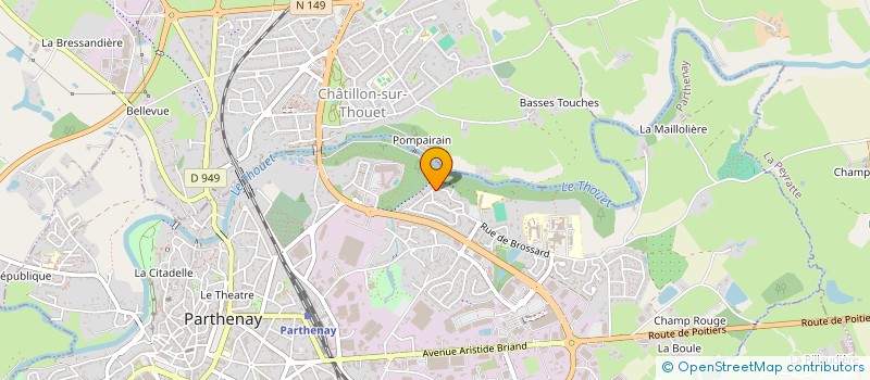 localisation de l'entreprise MADAME SONIA PERONNET  PARTHENAY