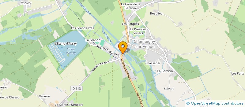 localisation de l'entreprise MADAME SONIA PERRAULT à CHAMPIGNY-SUR-VEUDE